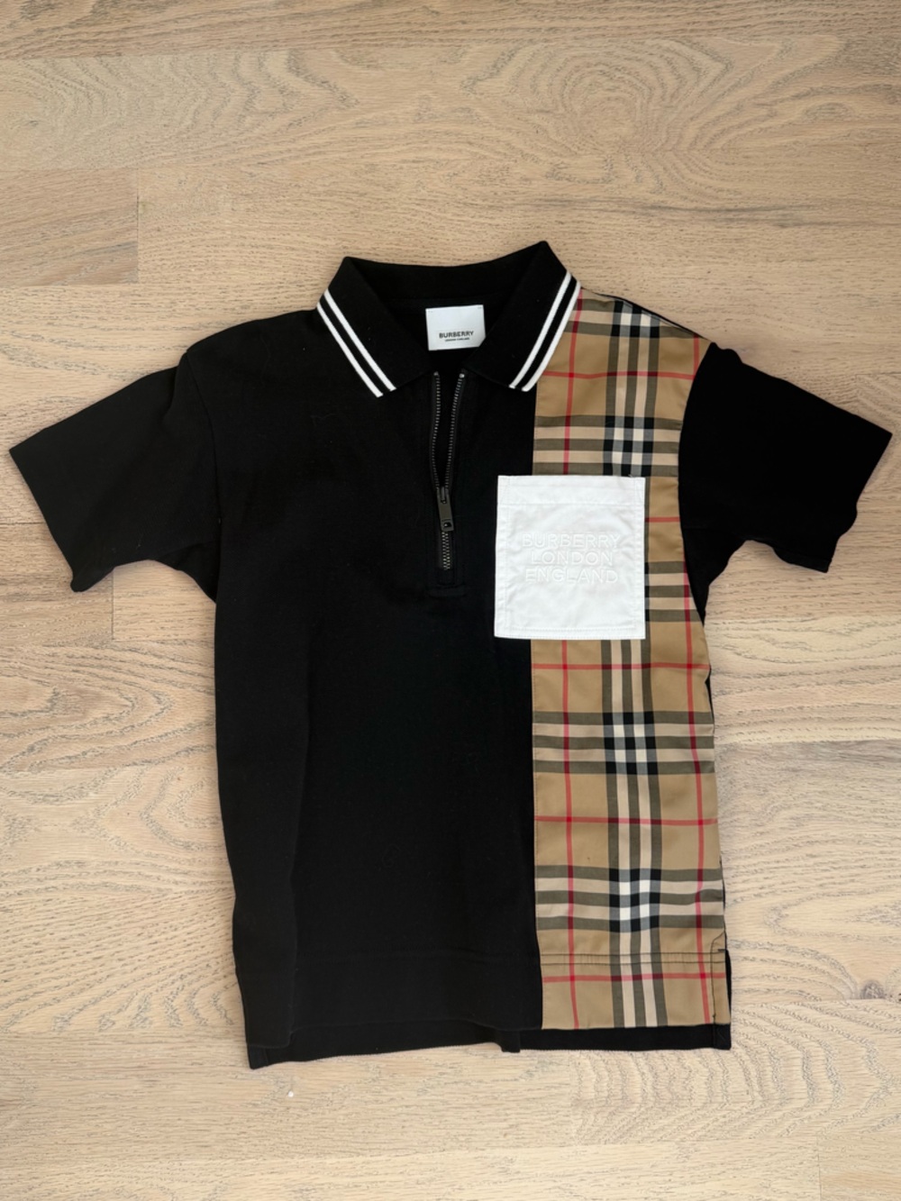 Burberry boys polo shirt — never worn